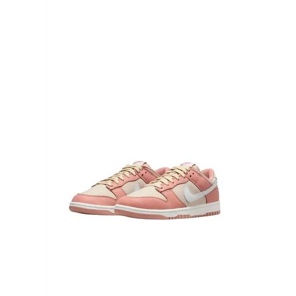 NEW NIKE men's dunk low retro premium sneaker in red stardust/summit white/sandd - Picture 1 of 3